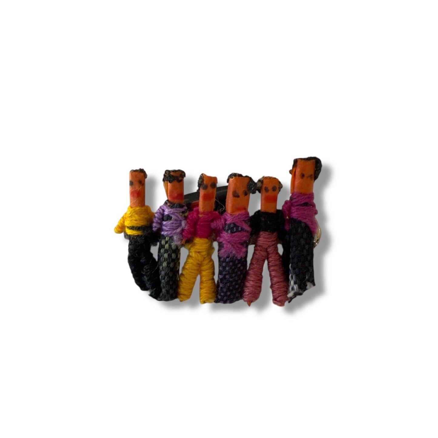 Guatemalan Worry Doll Brooch — Handmade Folk Art Pin - From The Andes