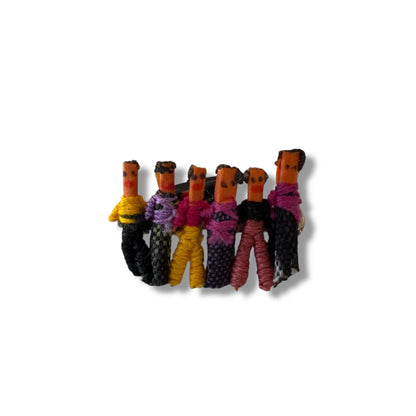 Guatemalan Worry Doll Brooch — Handmade Folk Art Pin - From The Andes