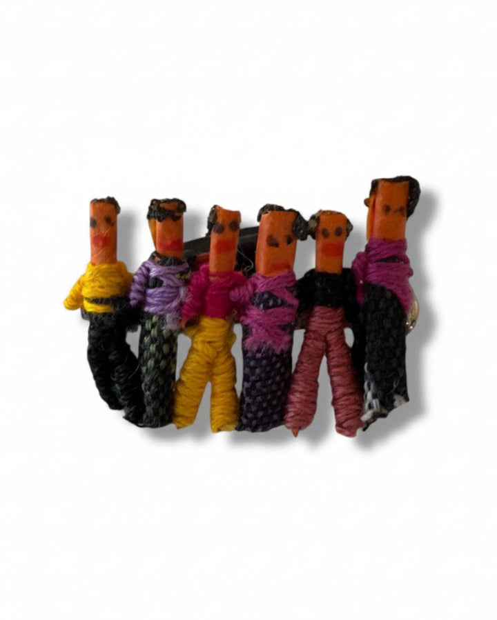 Guatemalan Worry Doll Brooch — Handmade Folk Art Pin - From The Andes