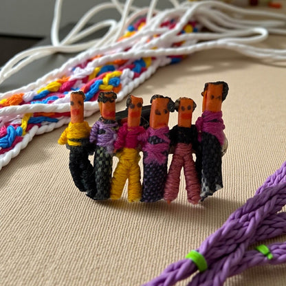 Guatemalan Worry Doll Brooch — Handmade Folk Art Pin - From The Andes