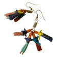 Boucles d'oreilles poupées de chagrin guatémaltèques | Bijoux artisanaux traditionnels