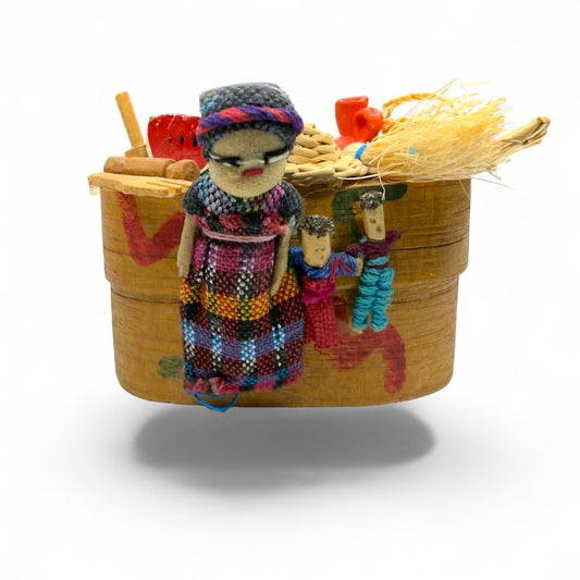 Guatemalan Worry Doll Market Box - From The Andes