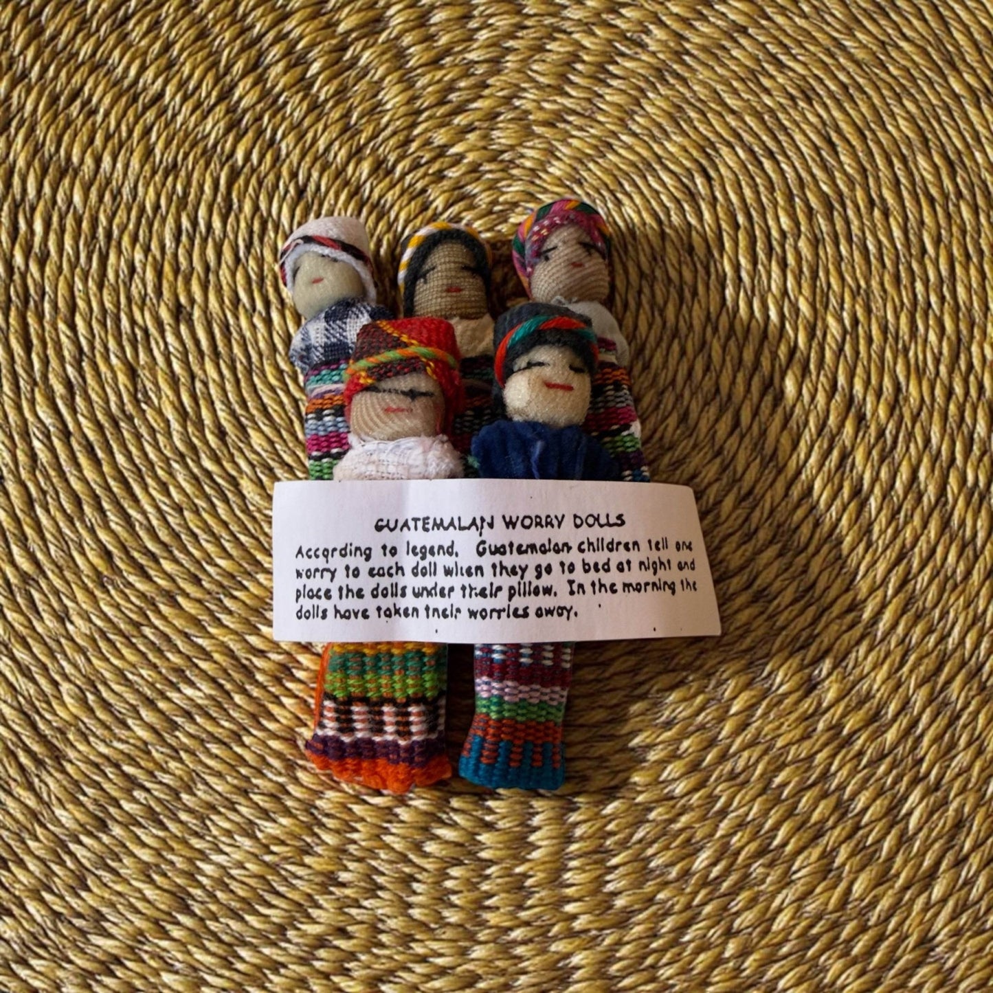 Guatemalan Worry Dolls — Handmade Set of 5 - From The Andes