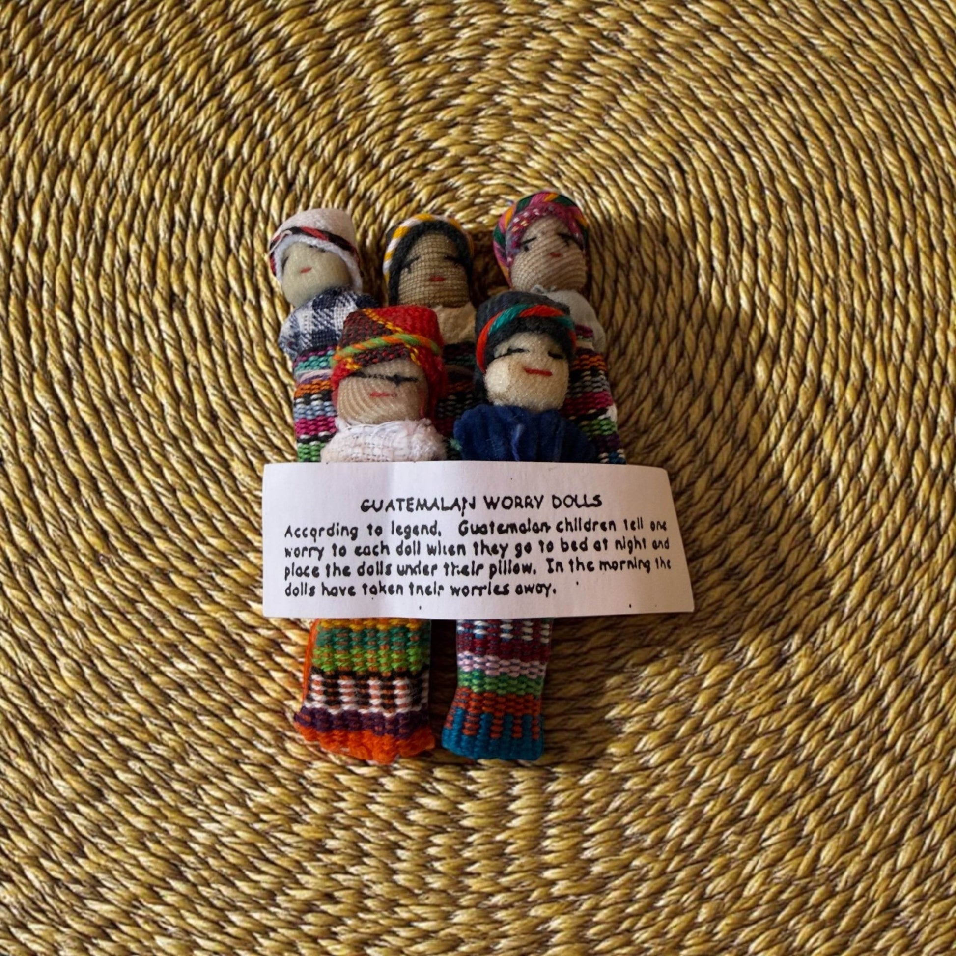 Guatemalan Worry Dolls — Handmade Set of 5 - From The Andes
