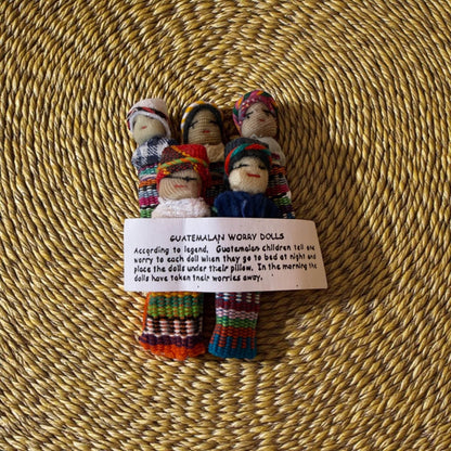 Guatemalan Worry Dolls — Handmade Set of 5 - From The Andes