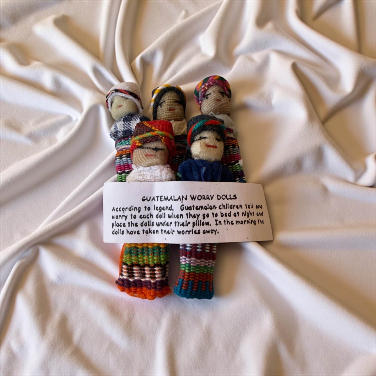 Guatemalan Worry Dolls — Handmade Set of 5 - From The Andes