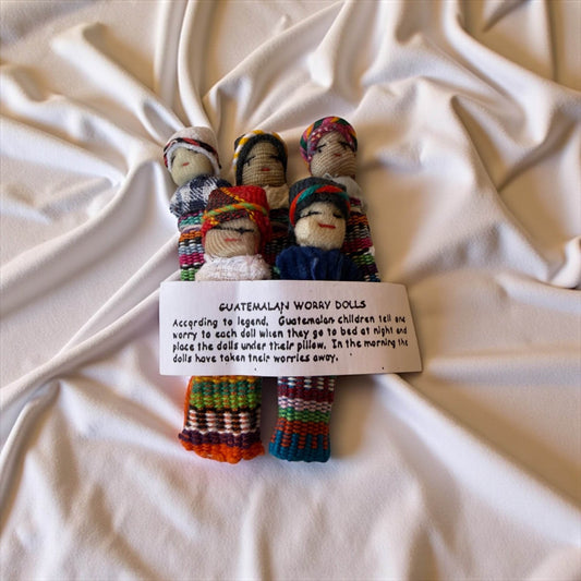 Guatemalan Worry Dolls — Handmade Set of 5 - From The Andes