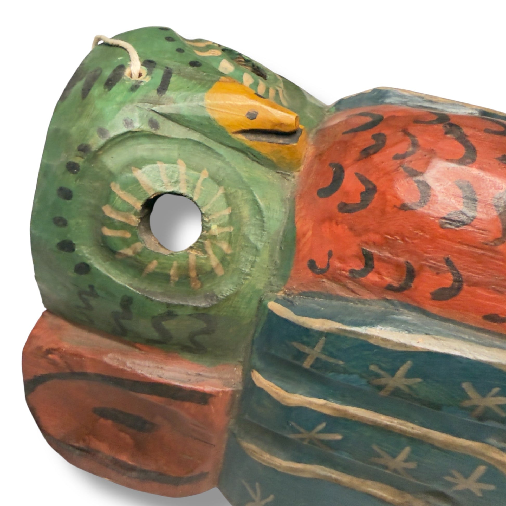 Hand - Carved Guatemalan Owl Mask | Chichicastenango Tecolote Wall Art - From The Andes