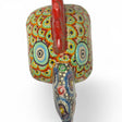 Masque de coq guatémaltèque sculpté à la main | Décoration murale polychrome de Chichicastenango