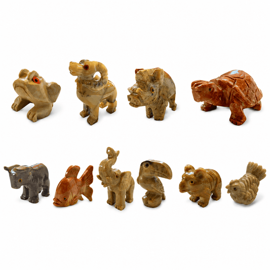 Hand - Carved Marble Animal Figurine, Mini - From The Andes