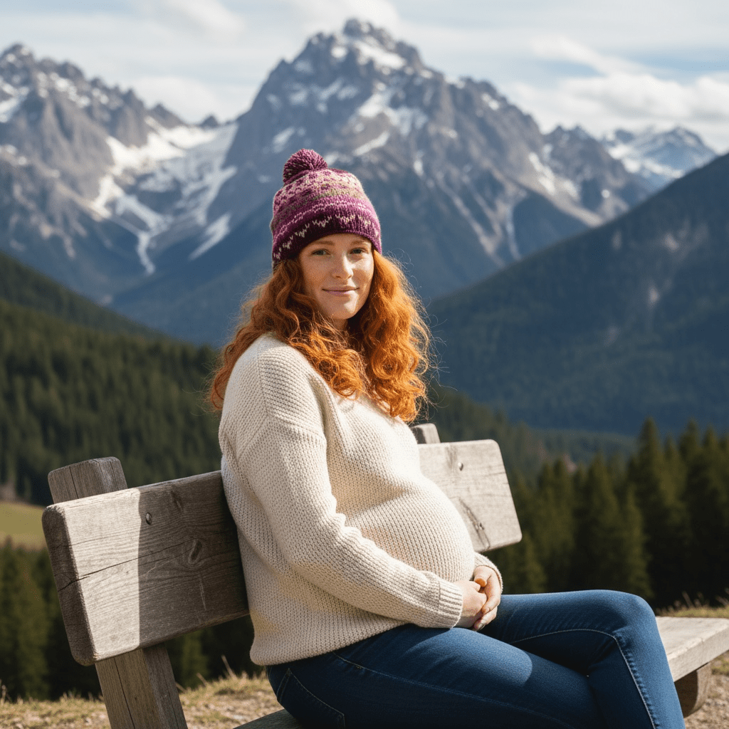 Hand - Knit Alpaca Wool Beanie - From The Andes