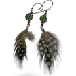 Boucles d'oreilles artisanales en plumes | Pérou