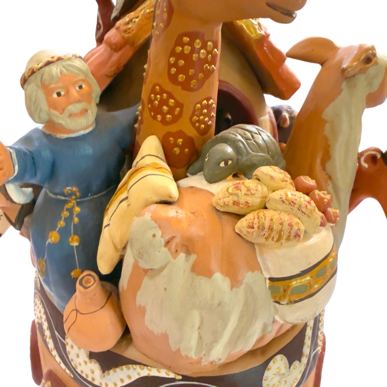 Handcrafted Peruvian Ceramic Ark – Ayacucho Folk Art Sculpture (12 in) - From The Andes