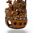 Arche de Céramique Péruvienne Faite Main – Sculpture d'Art Populaire d'Ayacucho (30 cm)