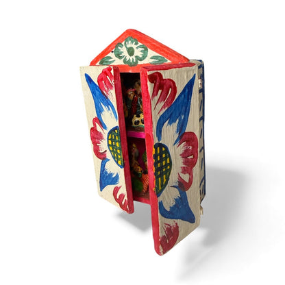 Handmade Peruvian Retablo Nativity Shrine - From The Andes