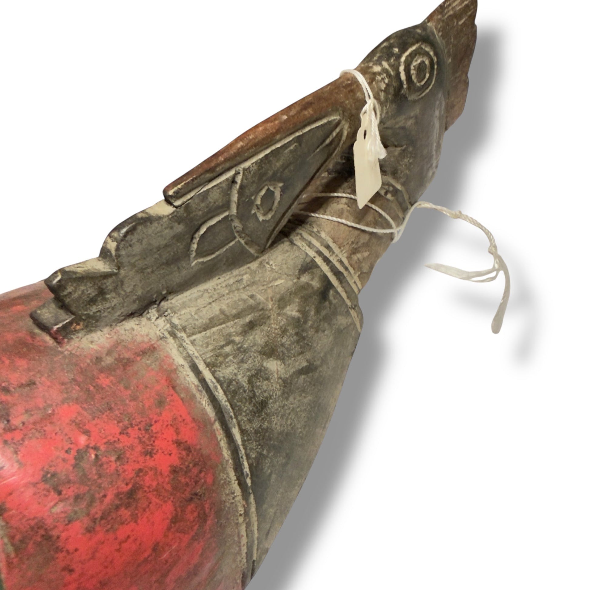 Indonesian Carved Mask with Bird Crest - From The Andes