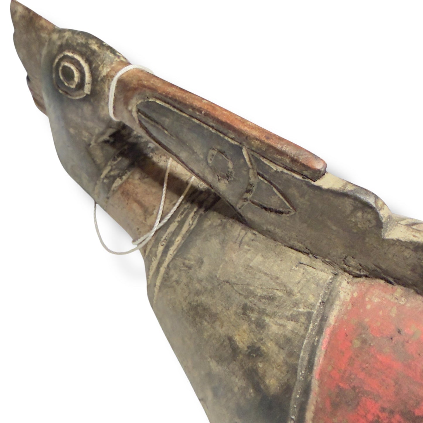 Indonesian Carved Mask with Bird Crest - From The Andes