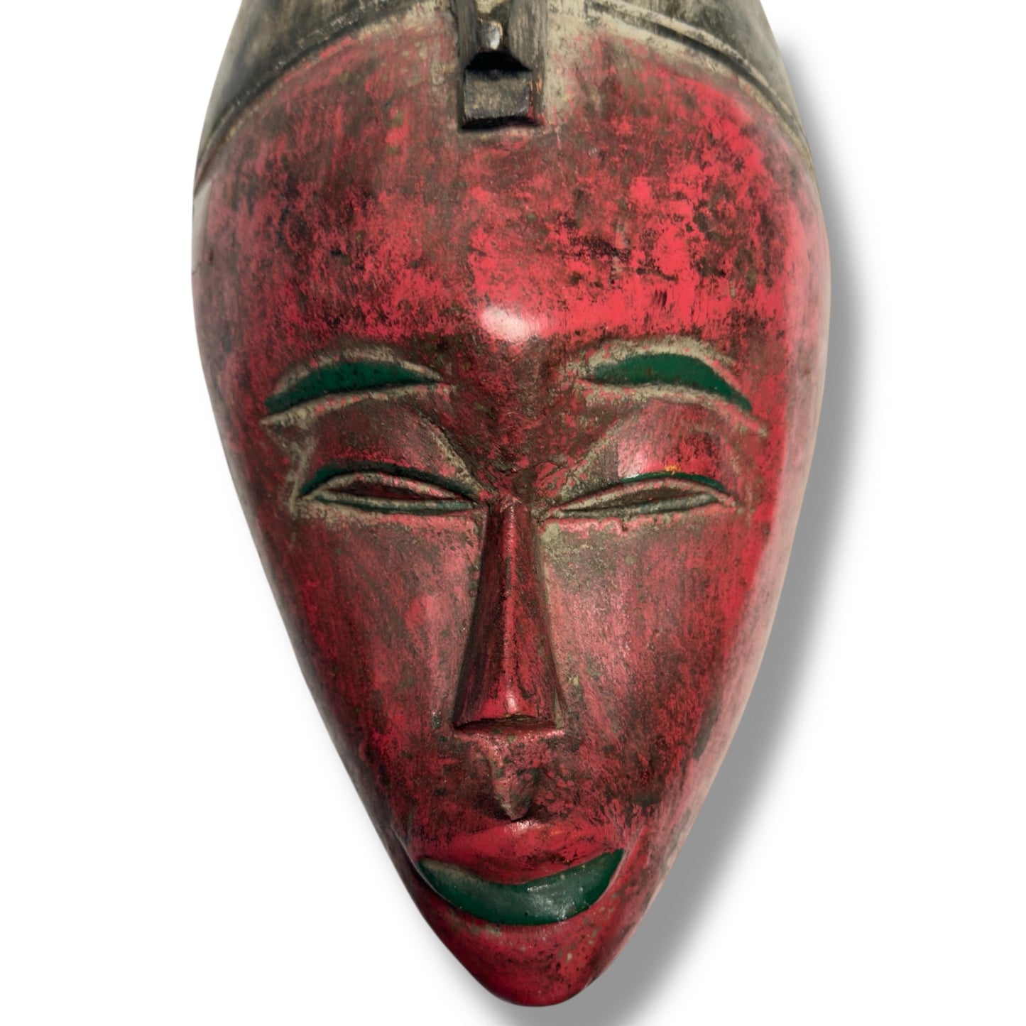 Indonesian Carved Mask with Bird Crest - From The Andes
