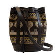 Sac Seau en Cuir Tenun Indonésien