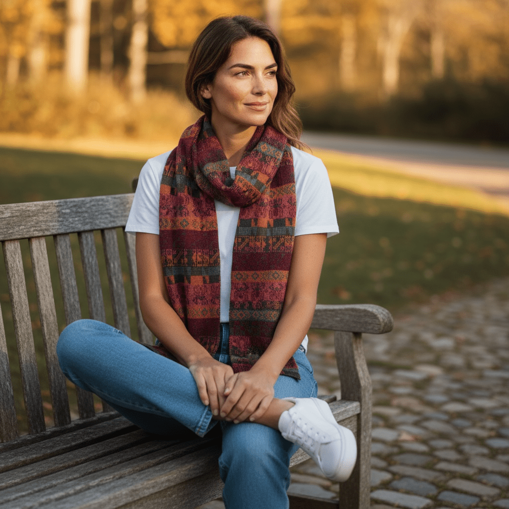 Loom - Woven Alpaca Scarf - From The Andes