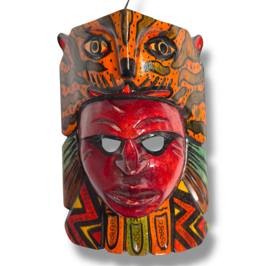 Mayan Spirit Warrior Mask | Jaguar - From The Andes