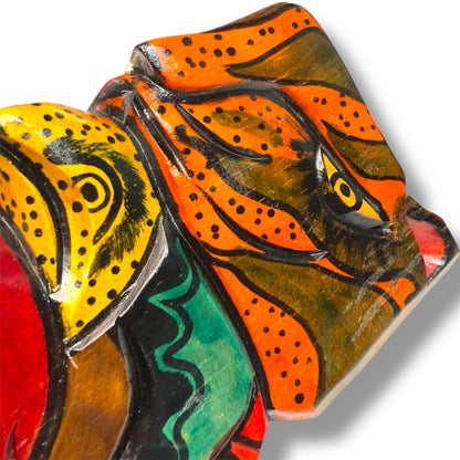 Mayan Spirit Warrior Mask | Jaguar and Eagle - From The Andes