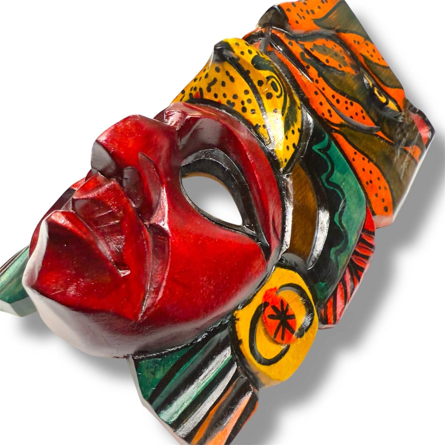 Mayan Spirit Warrior Mask | Jaguar and Eagle - From The Andes