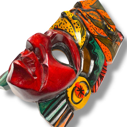 Mayan Spirit Warrior Mask | Jaguar and Eagle - From The Andes