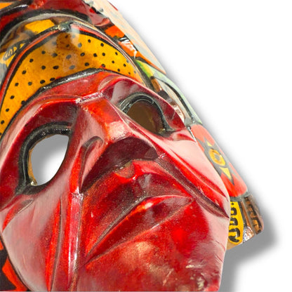 Mayan Spirit Warrior Mask | Jaguar and Eagle - From The Andes
