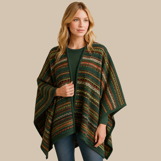 Meadow Sage Ruana - From The Andes