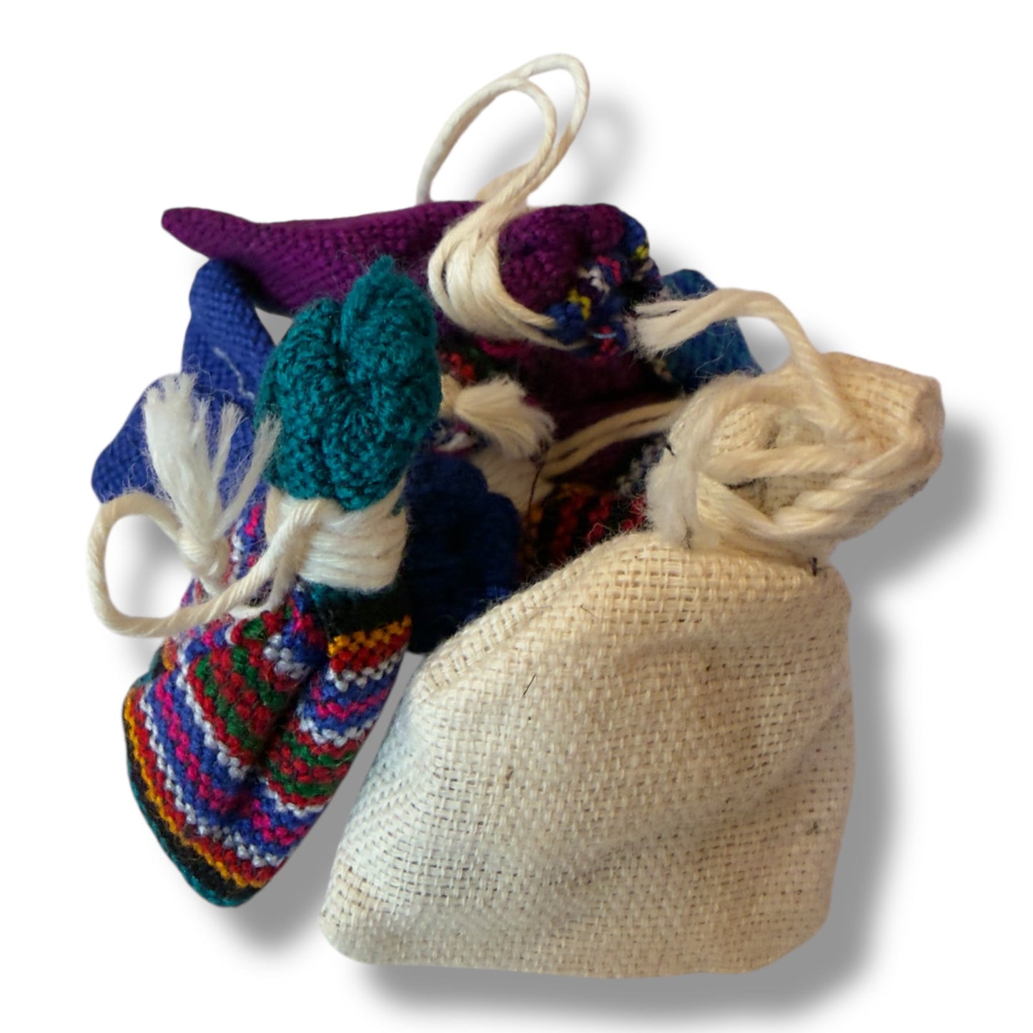Mini Guatemalan Worry Doll Pouch - 1.5" - From The Andes