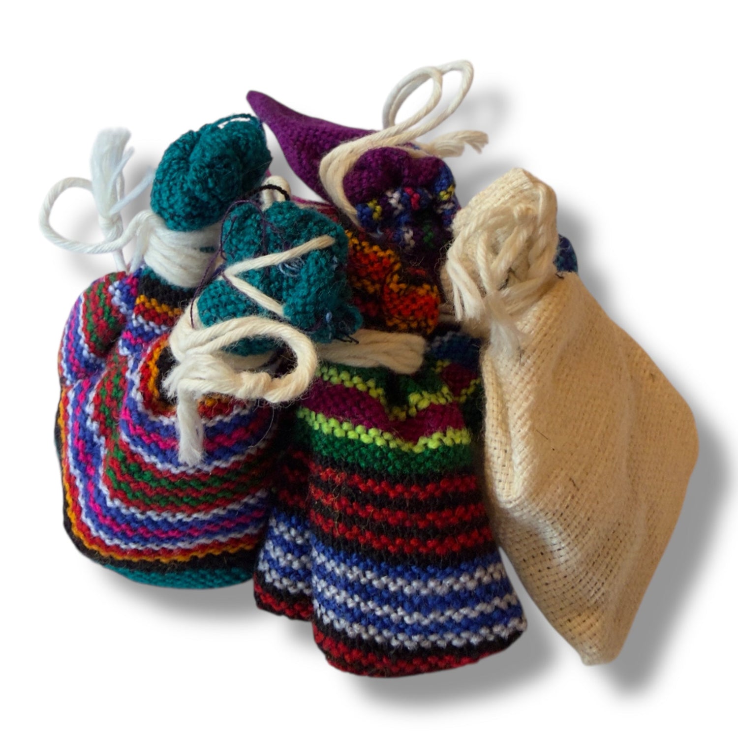 Mini Guatemalan Worry Doll Pouch - 1.5" - From The Andes