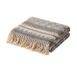 The Lullaby Alpaca Throw | Gray Stripe
