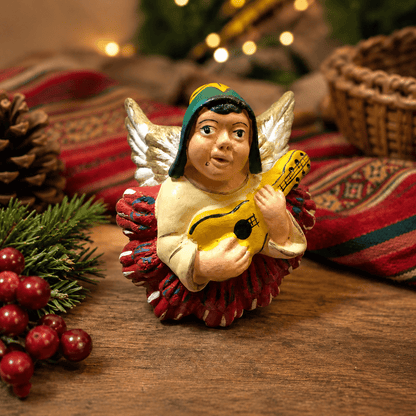 Peruvian Angel Musician Christmas Ornament - From The Andes