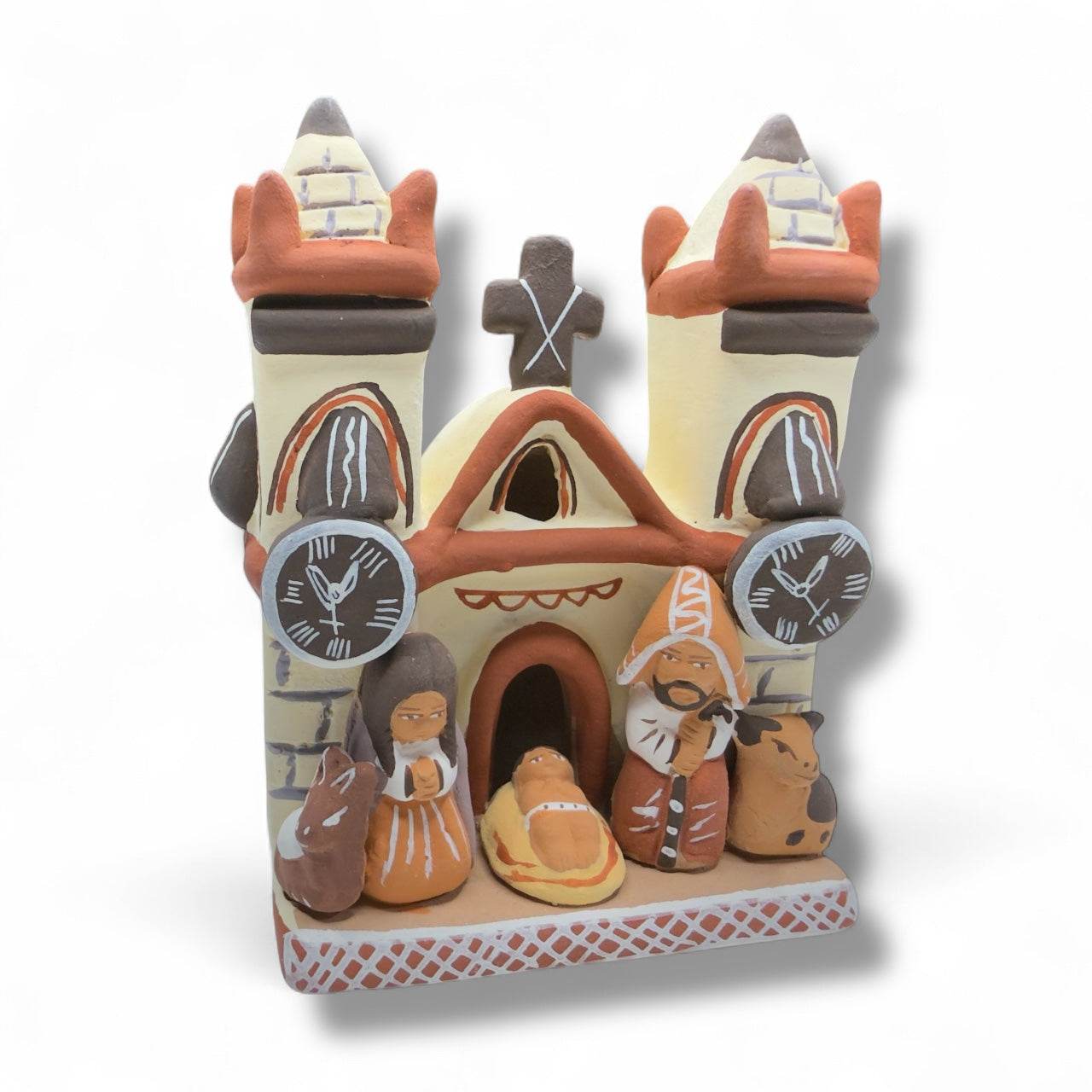 Peruvian Ceramic Church Nativity Figurine - From The Andes