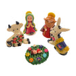 Peruvian Hand-Painted Dough Nativity Set