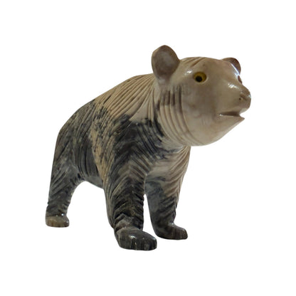 Peruvian Stone Bear Figurine - From The Andes