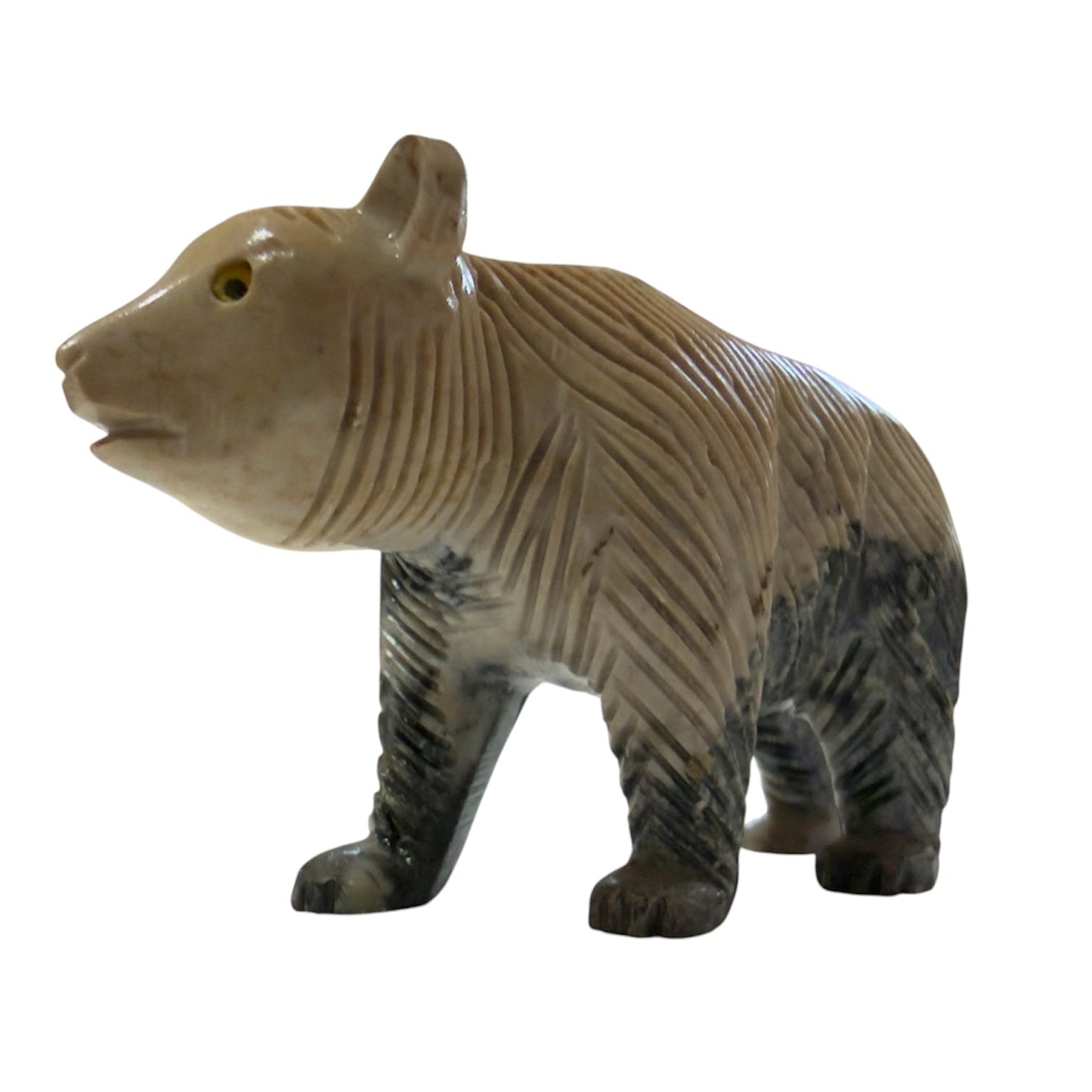 Peruvian Stone Bear Figurine - From The Andes