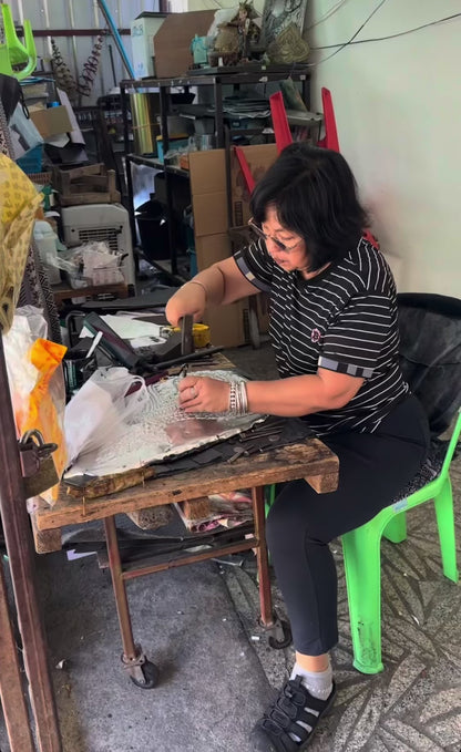 Thick Weave Foxtail Bracelet: Artisan Silver from Bali