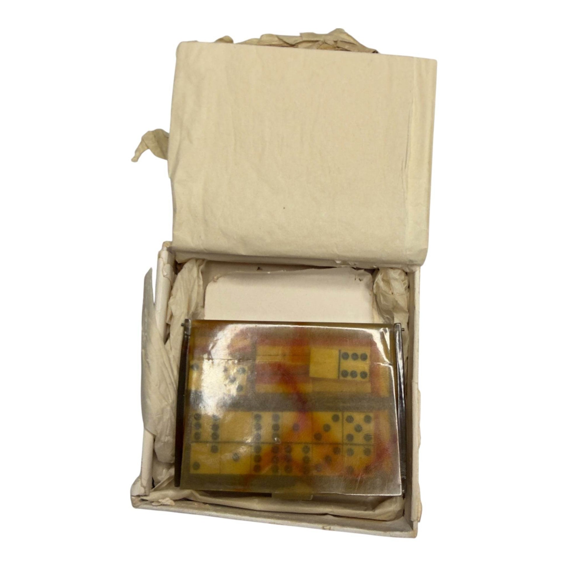 Rare Vintage La Grande Maison de Blanc Travel Domino Set - From The Andes
