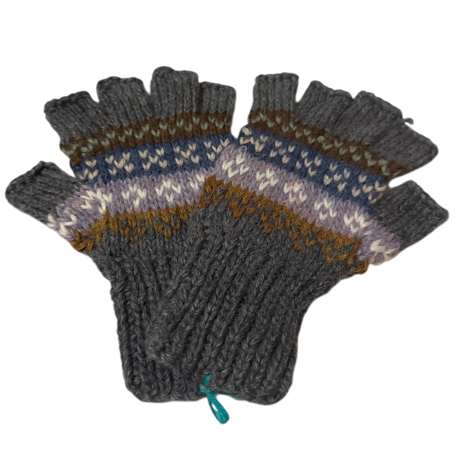 The Boulder Alpaca Fingerless Gloves - From The Andes