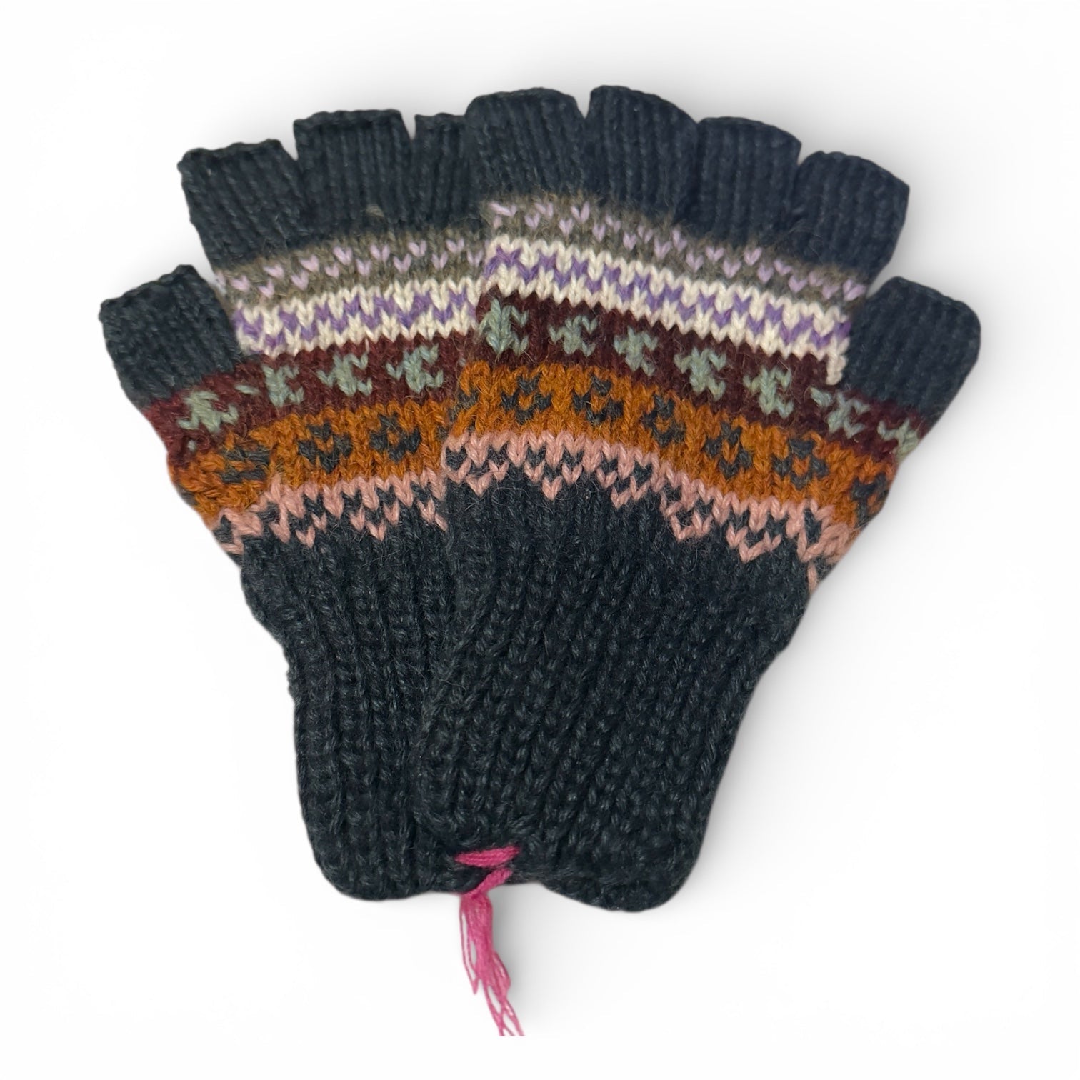 The Boulder Alpaca Fingerless Gloves - From The Andes