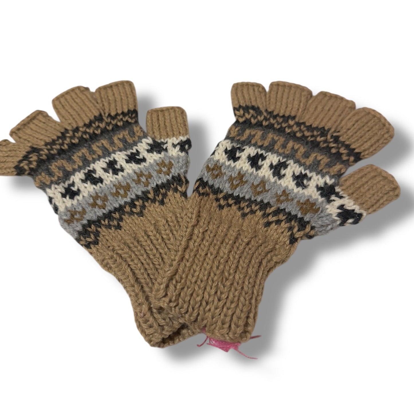 The Boulder Alpaca Fingerless Gloves - From The Andes