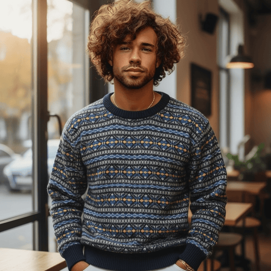 The Budapest Alpaca Cardigan | 100% Peruvian Alpaca | Men's XLarge - From The Andes