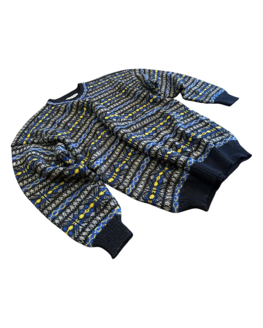 Big Sky Alpaca Jacquard Crewneck - From The Andes