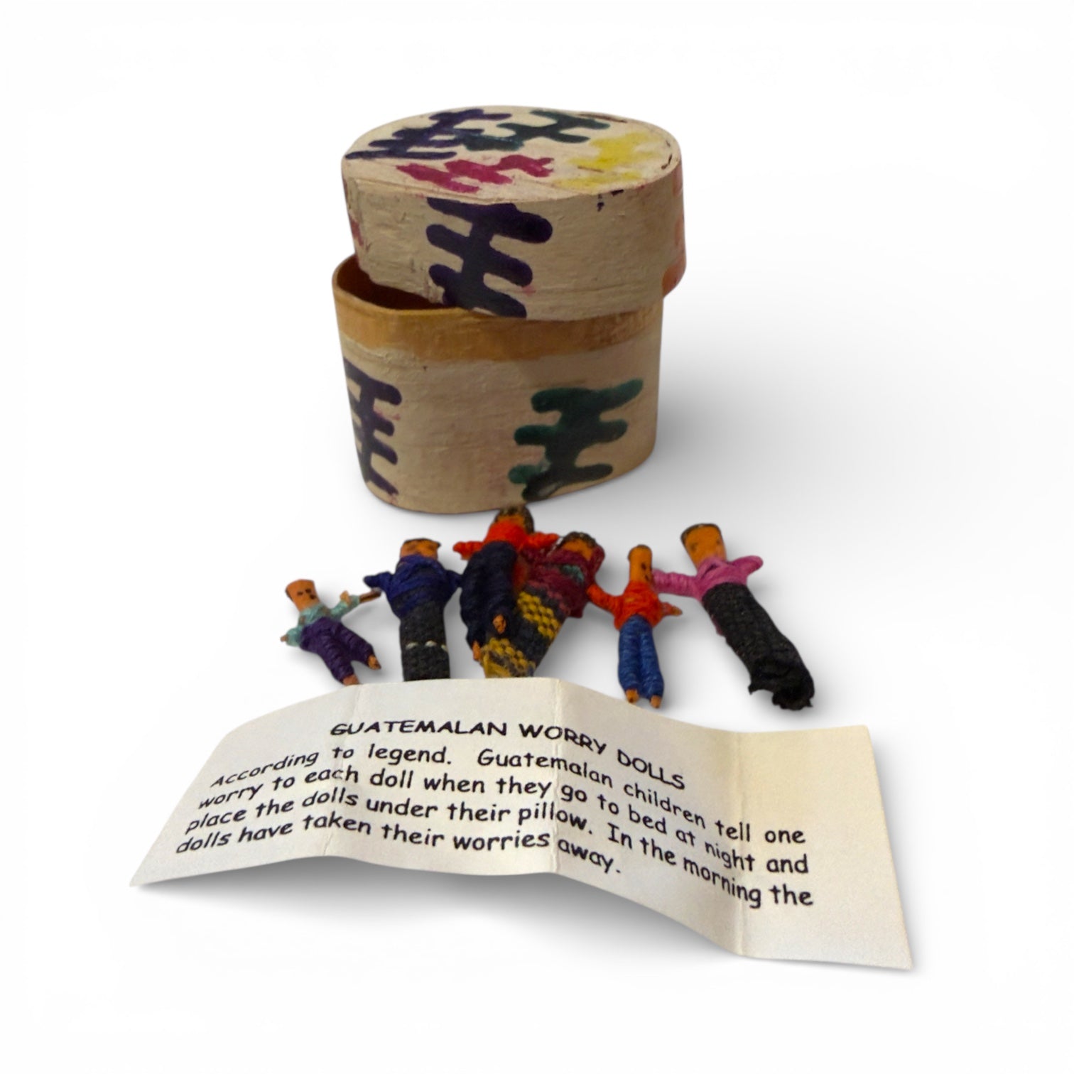 The Complete Worry Doll System: 5 - Set Artisan Collection - From The Andes