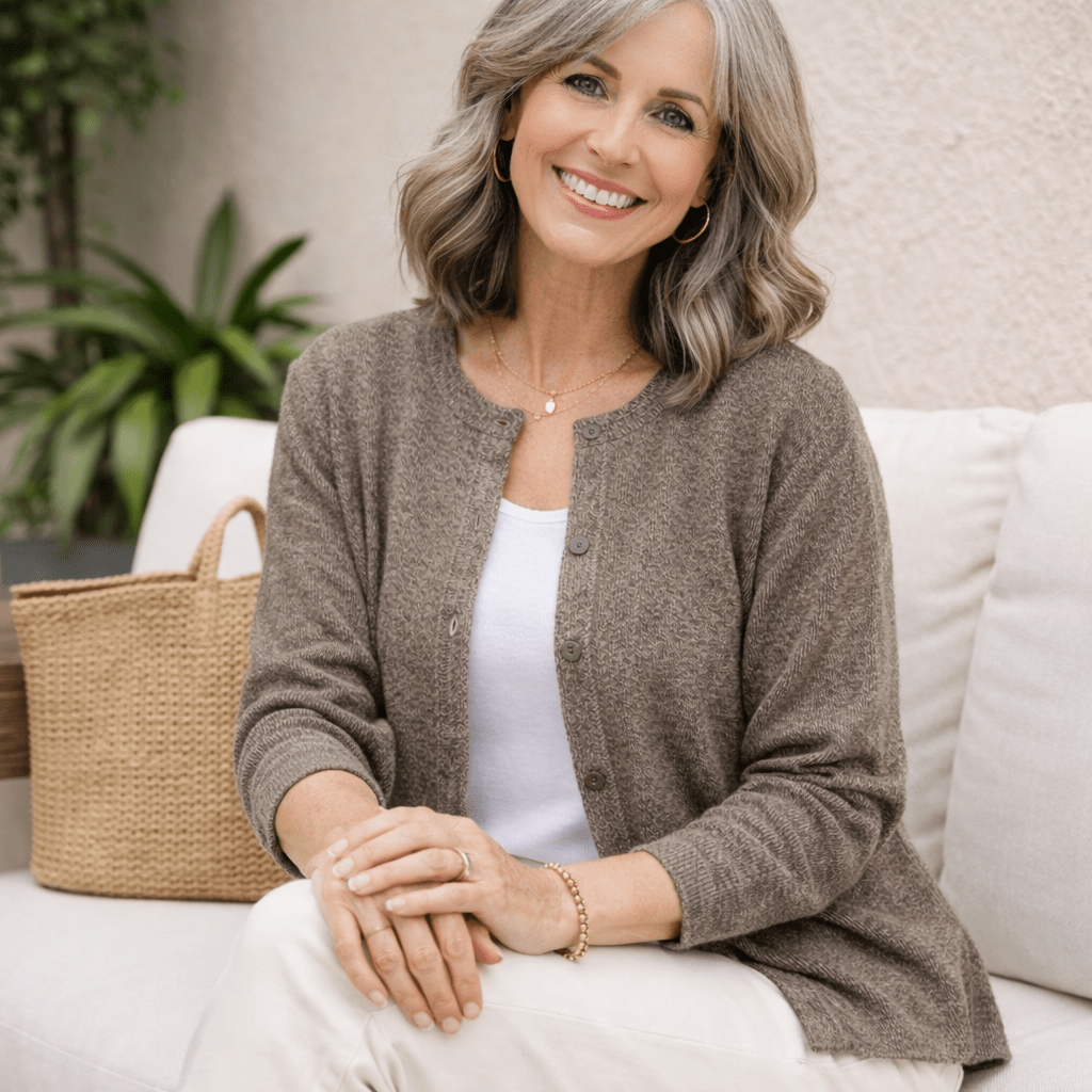 The Florence Alpaca Cardigan | 100% Peruvian Alpaca | Women's Large - From The Andes