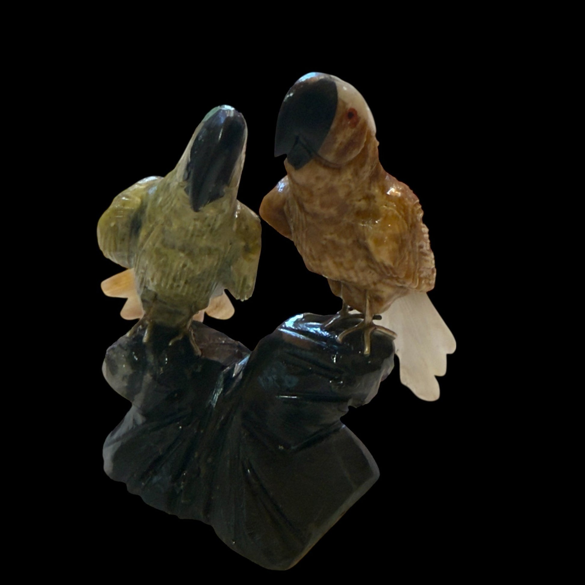 The GodParents: Hand - Carved Stone Macaws - From The Andes