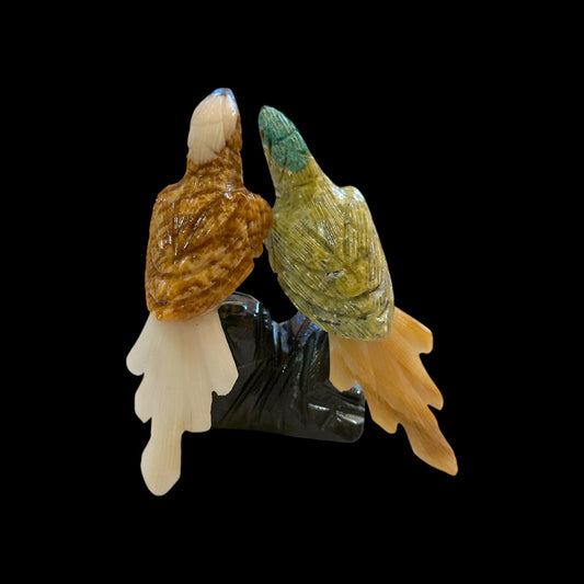 The GodParents: Hand - Carved Stone Macaws - From The Andes
