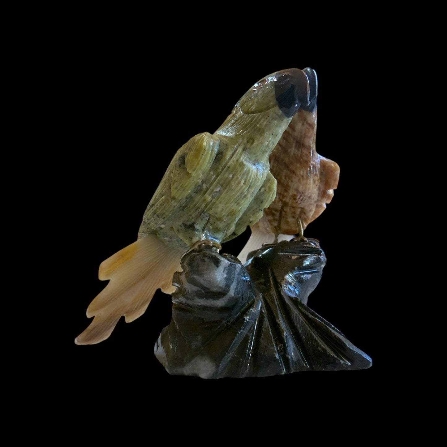 The GodParents: Hand - Carved Stone Macaws - From The Andes
